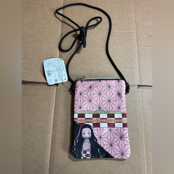 Demon Slayer Nezuko Kamado Shoulder Pouch Bag BANDAI Japan Kimetsu no Yaiba - Picture 2 of 3